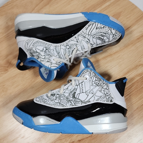 Air Jordan Dub Zero University Blue Toddler Sz 9C DV1358-114 Sneakers - Picture 11 of 11